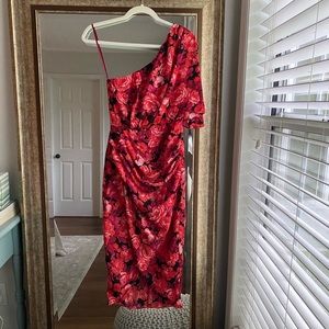 VICI Floral One Shoulder Dress